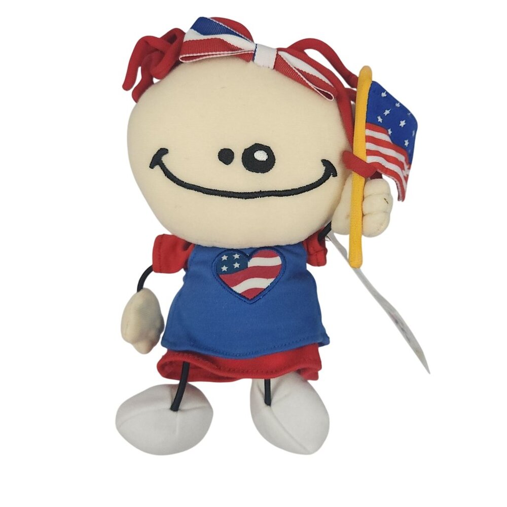2002 Avon I Wanna Be Patriotic String Doll 8" Plush Toy
